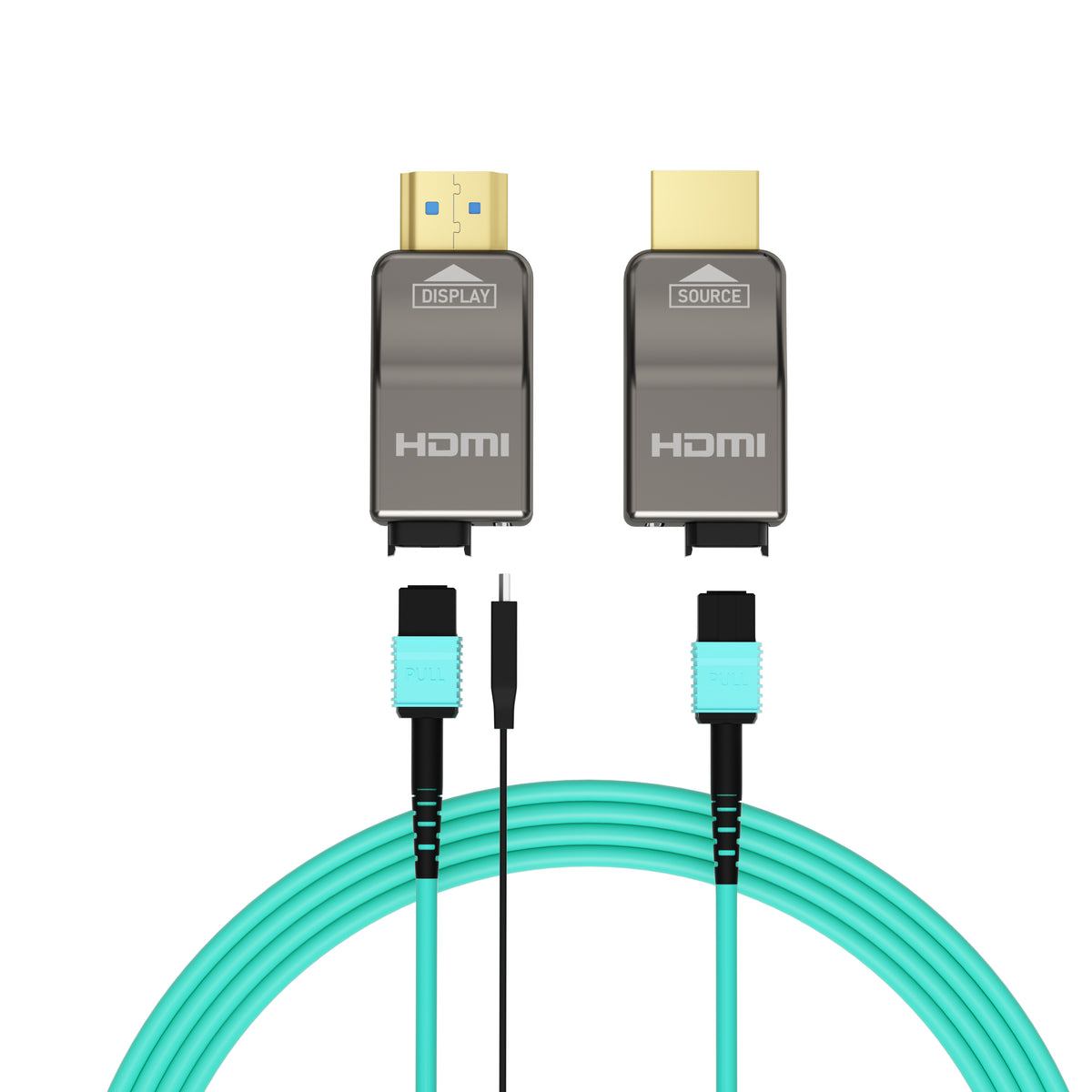 RUIPRO 8K Detachable Pure Fiber Optic HDMI 2.1 Cable, Ultra High Speed 48Gbps, Support 8K@60Hz 4K@120Hz, Dynamic HDR, eARC, Compatible with PS5/Xbox/HDTV/Blu-ray/Monitor/Projector