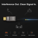 RUIPRO 8K Armored Full Fiber Optic HDMI 2.1 Cable, 48Gbps, 8K@60Hz / 4K@120Hz