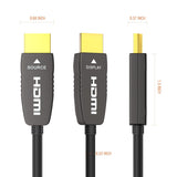 RUIPRO 8K Fiber Optic HDMI Cable 48Gbps 8K60Hz 4K120Hz Dynamic HDR HDCP2.2/2.3 for RTX4080/4090/3080/3090, Xbox S/X, PS5/4, AVR, Projector, LG/Samsung/Sony TV