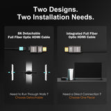 RUIPRO 8K Armored Full Fiber Optic HDMI 2.1 Cable, 48Gbps, 8K@60Hz / 4K@120Hz