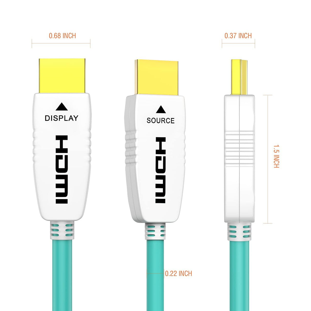 RUIPRO 8K Fiber Optic HDMI Cable 48Gbps 8K60Hz 4K120Hz Dynamic HDR eARC HDCP2.2/2.3 for RTX4080/4090/3080/3090, Xbox S/X, PS5/4, AVR, Projector, LG/Samsung/Sony TV