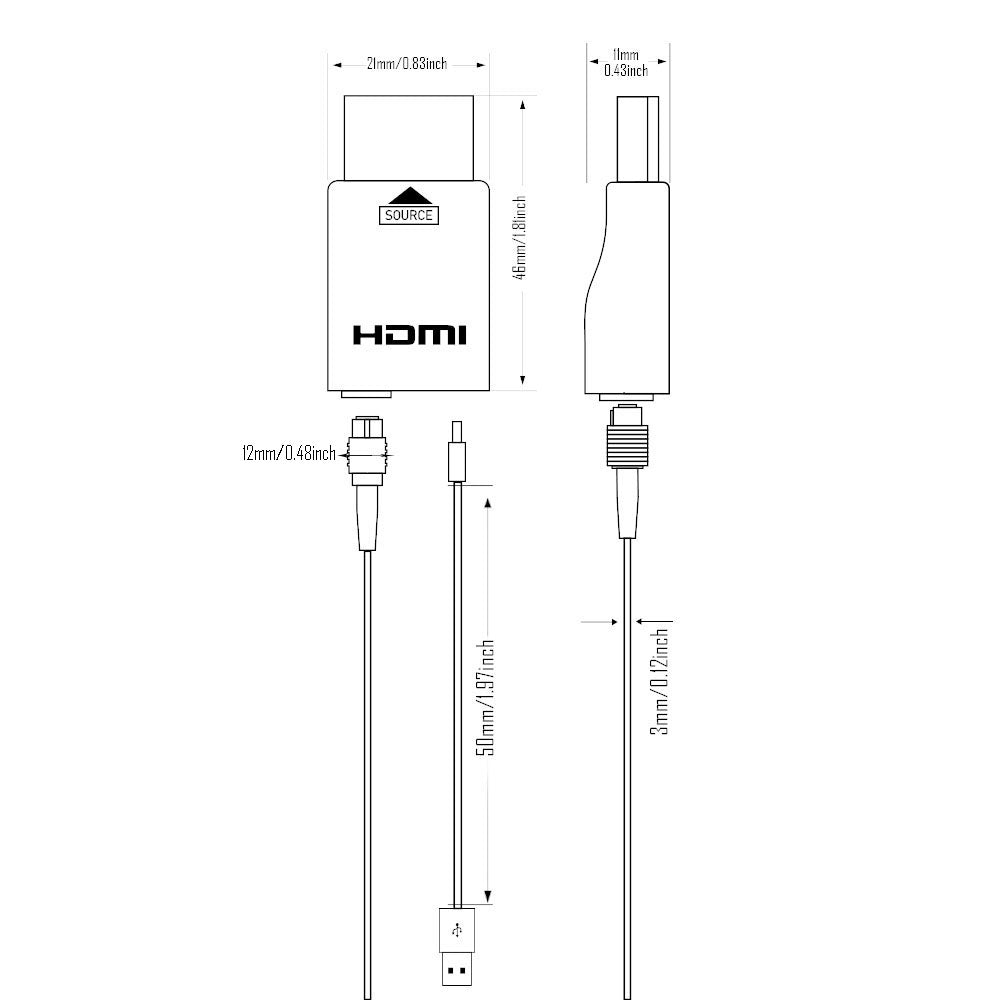 RUIPRO 8K Detachable Pure Fiber Optic Armored HDMI 2.1 Cable, Ultra High Speed 48Gbps, Support 8K@60Hz 4K@120Hz, Dynamic HDR, eARC, Compatible with PS5/Xbox/HDTV/Blu-ray/Monitor/Projector