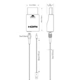 RUIPRO 8K Detachable Pure Fiber Optic HDMI 2.1 Cable, Ultra High Speed 48Gbps, Support 8K@60Hz 4K@120Hz, Dynamic HDR, eARC, Compatible with PS5/Xbox/HDTV/Blu-ray/Monitor/Projector