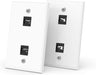 RUIPRO MPO keystone wall plate with 2-port option for flexible connections.