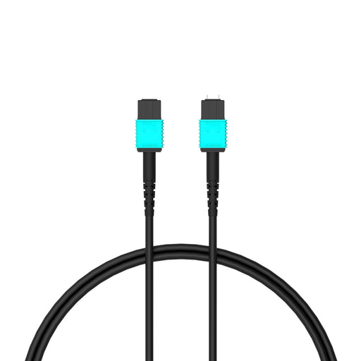 RUIPRO MPO male to female full fiber optic cable, 7-core Type A OM3 armored design for stable signal transmission and in-wall installation.